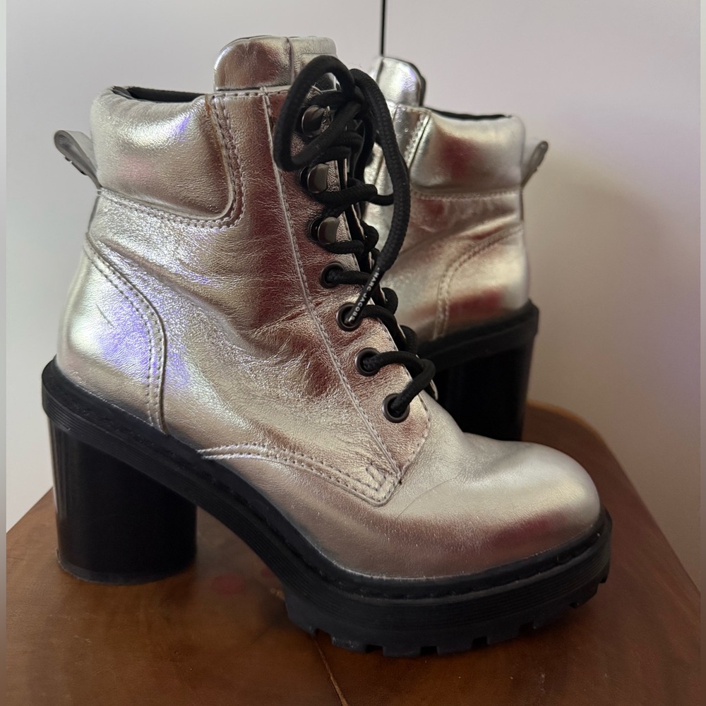 Marc Jacobs Silver Booties